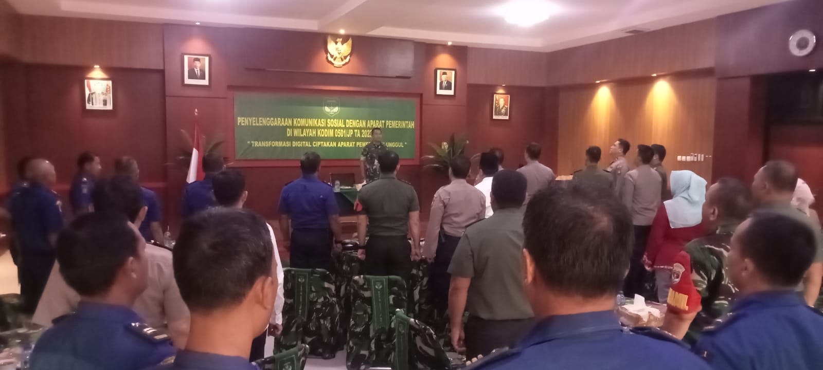 Kodim 0501/JP Menyelenggarakan Komunikasi Sosial dengan Aparat Pemerintahan Diwilayah Jakarta Pusat