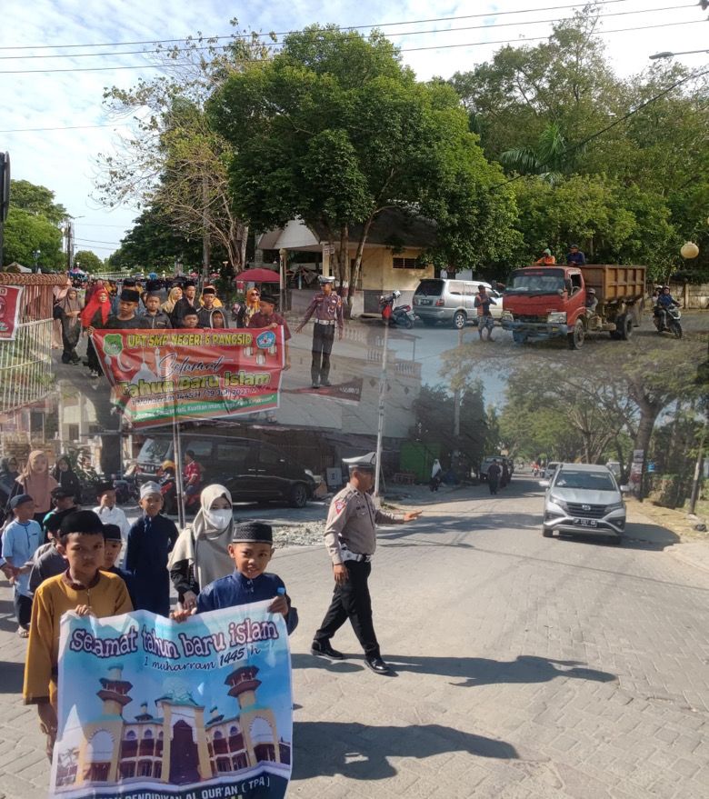 Demi Lancarnya Kegiatan, Kapolres Sidrap Turunkan Personil Amankan Pawai Sambut Tahun Baru Islam 1 Muharram 1445 H