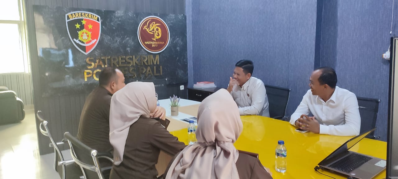 Satuan Reskrim Polres PALI, Menerima Kunjungan Kasi Pidum Kejari Bersama Staf