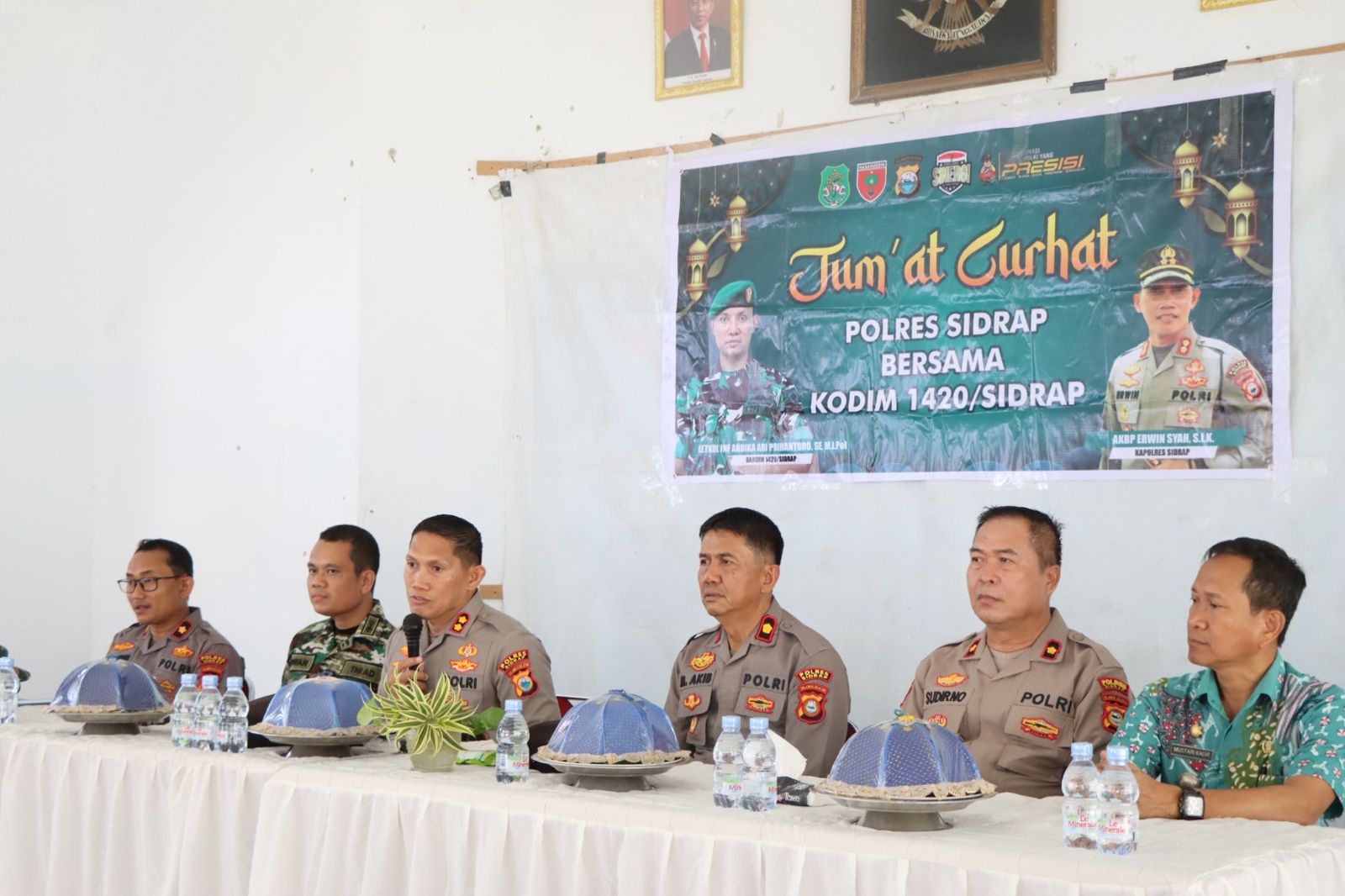 Ini Penyampaian Kapolres Sidrap Saat Jumat Curhat di Aula Kantor Kecamatan Panca Rijang