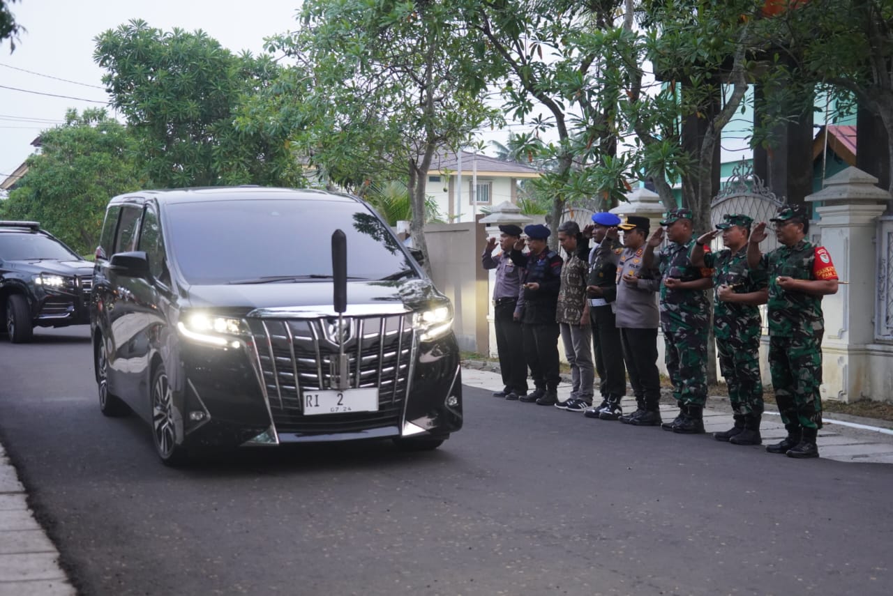 Danrem 064/MY Pimpin Pengamanan VVIP Kunjungan Wapres Di Tanara