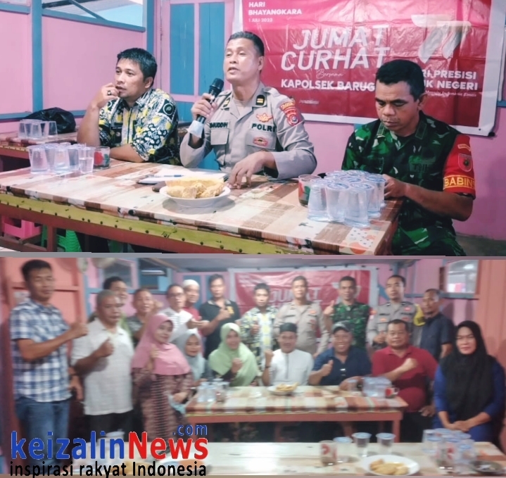 Jumat Curhat : Jajaran Polsekta Baruga, Tak Hentinya Menyapa Sekaligus Tatap Muka Bersama Warga di Wilkum nya.