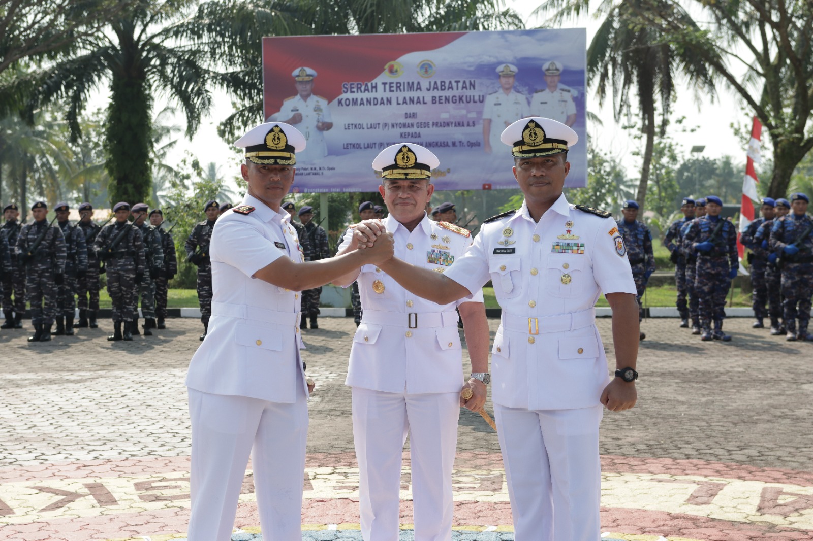 Tongkat Komando Lanal Bengkulu Resmi Diserah Terimakan