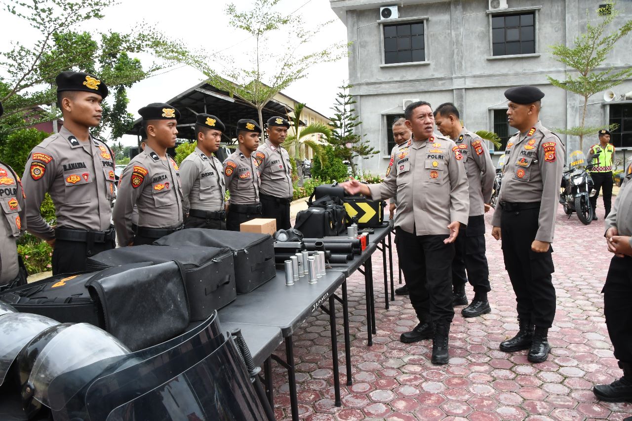 Tim Supervisi Asistensi Korsabhara Baharkam Polri Tinjau Polres Aceh Timur