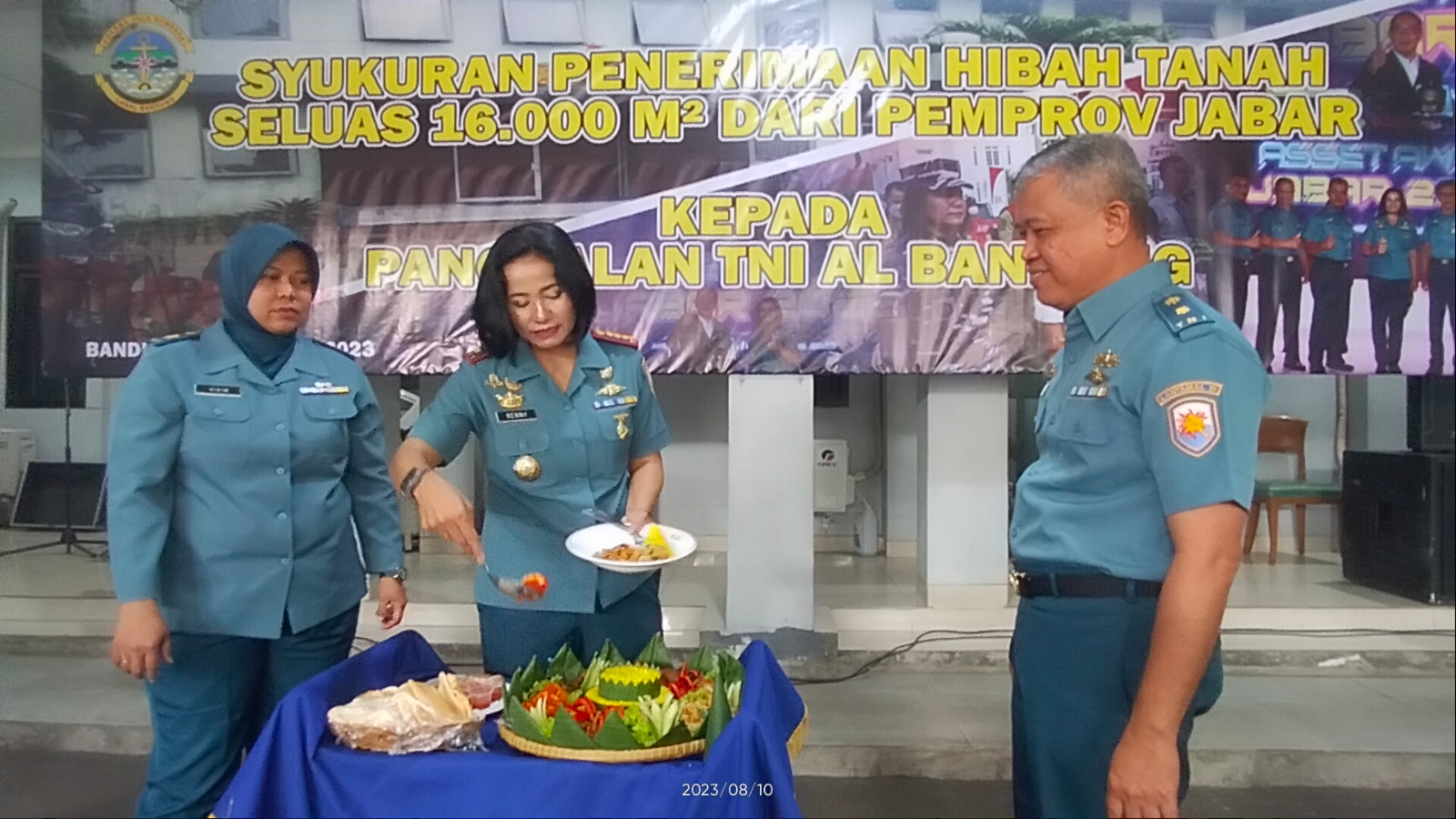 Pangkalan TNI AL Bandung Gelar Syukuran Usai Terima Hibah Lahan Seluas 1,6 Ha Dari Pemprov Jabar