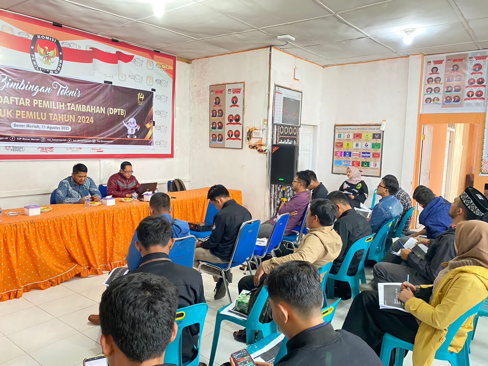 KIP Bener Meriah Melaksana kan (BIMTEK) Bimbingan Teknis DPTb bagi PPK se Kabupaten Bener Meriah