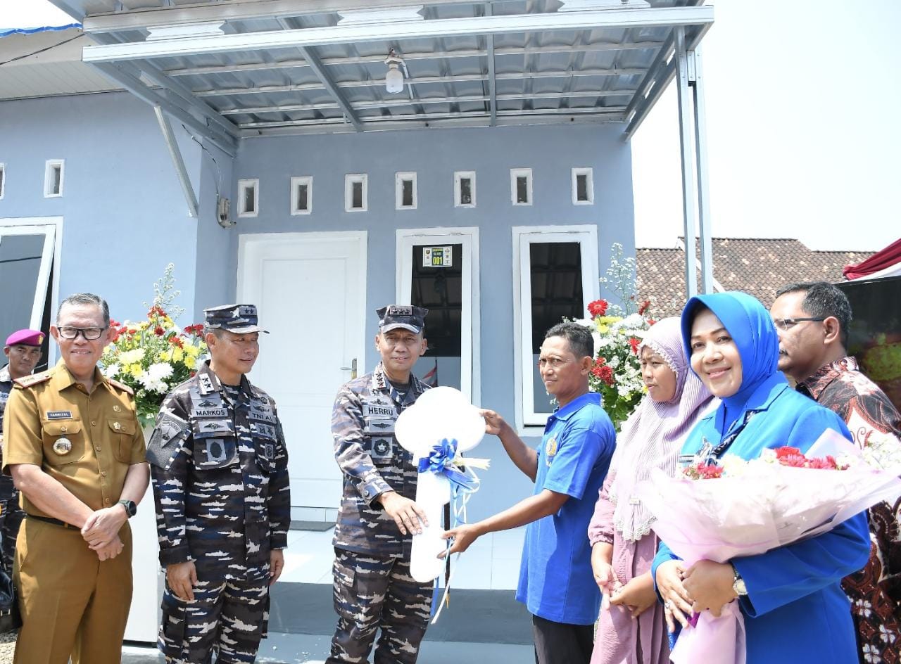 Pangkoarmada RI Kunjungi Wilayah Binaan Potensi Maritim Pesawaran Lampung