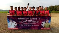 Keseruan Laga Pertandingan Sepak Bola Dan Volly antar RW Di Desa Tambak Baya   