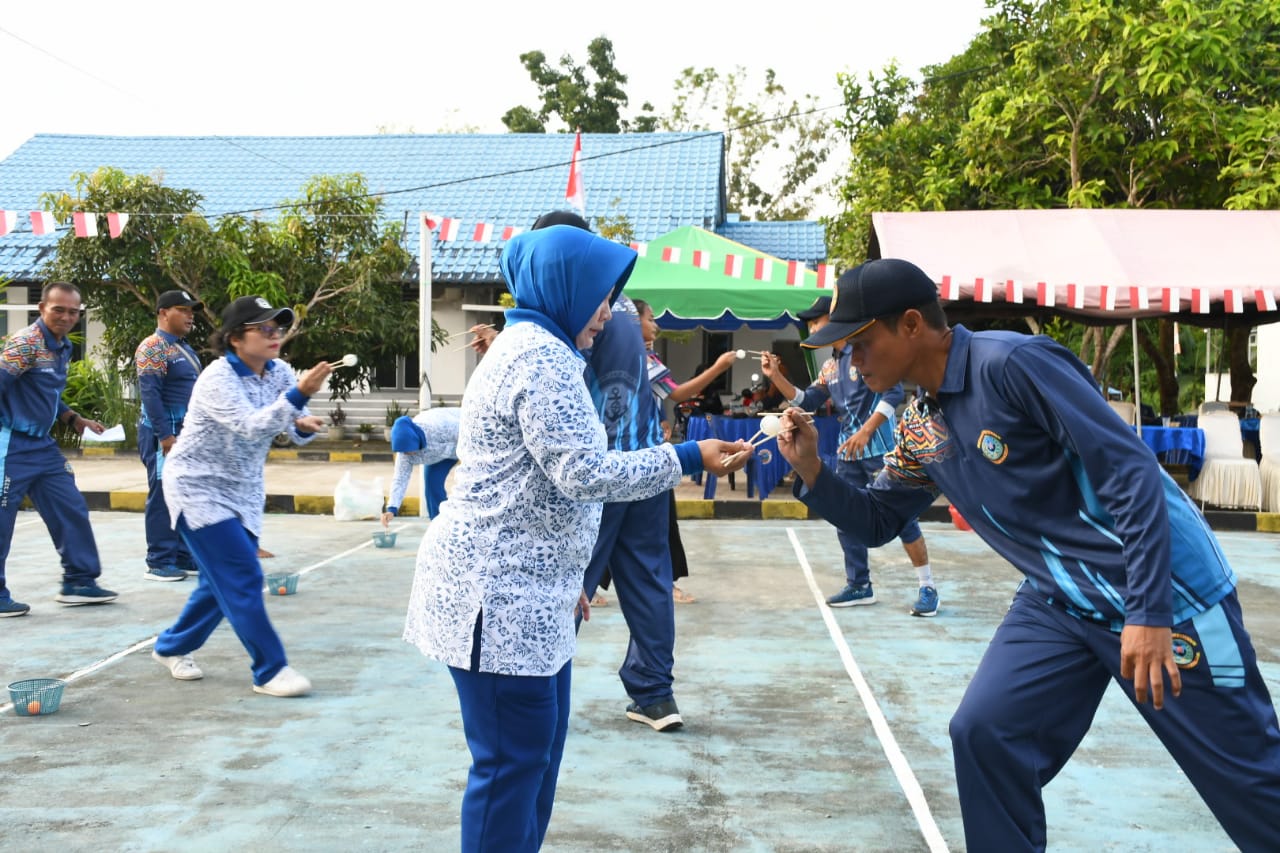 Meriahkan HUT Ke-78 RI, TNI AL Lanal TBA Gelar Berbagai Lomba