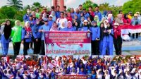 Semarakkan HUT RI Ke-78, Pemkab OKI Bagikan Ribuan Bendera Merah Putih