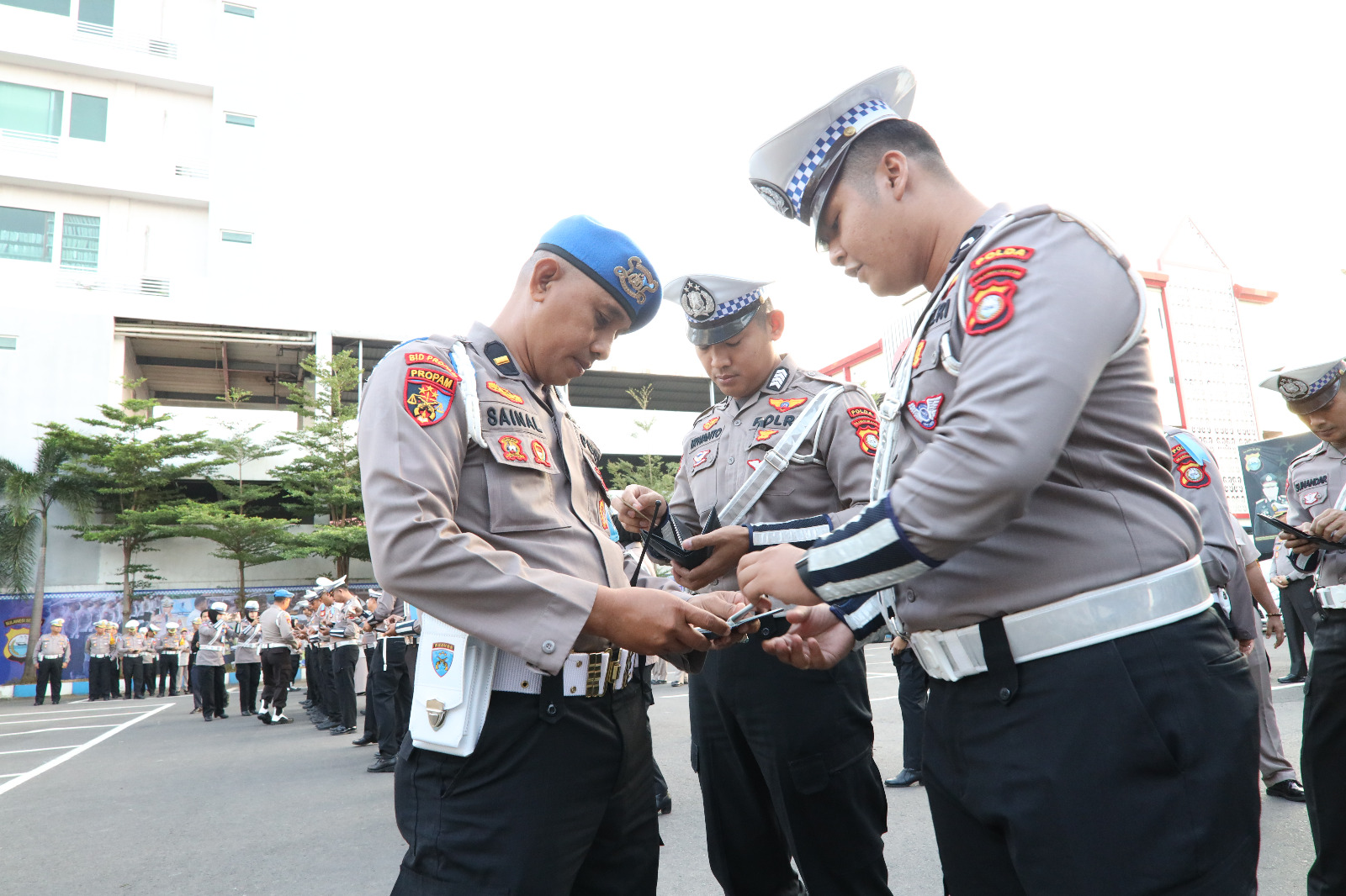 Ditlantas Bersama Propam Polda Sulsel Gelar Penertiban Internal Personel