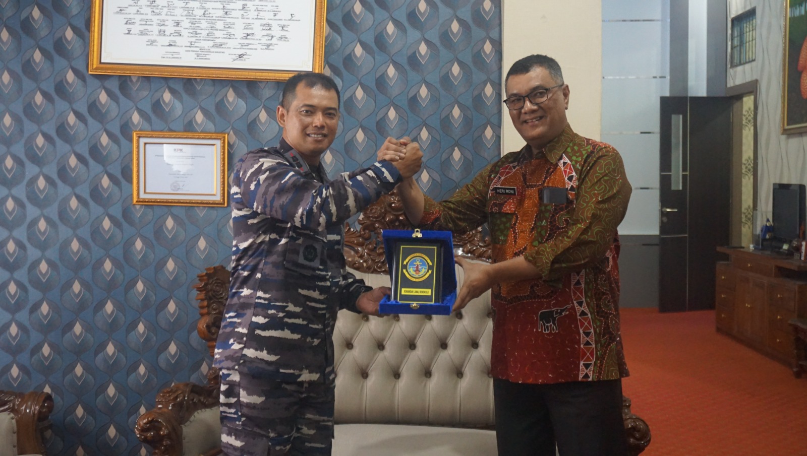 Penuh Keakraban Saat Ramah Tamah Bersama PJ. Bupati Bengkulu Tengah