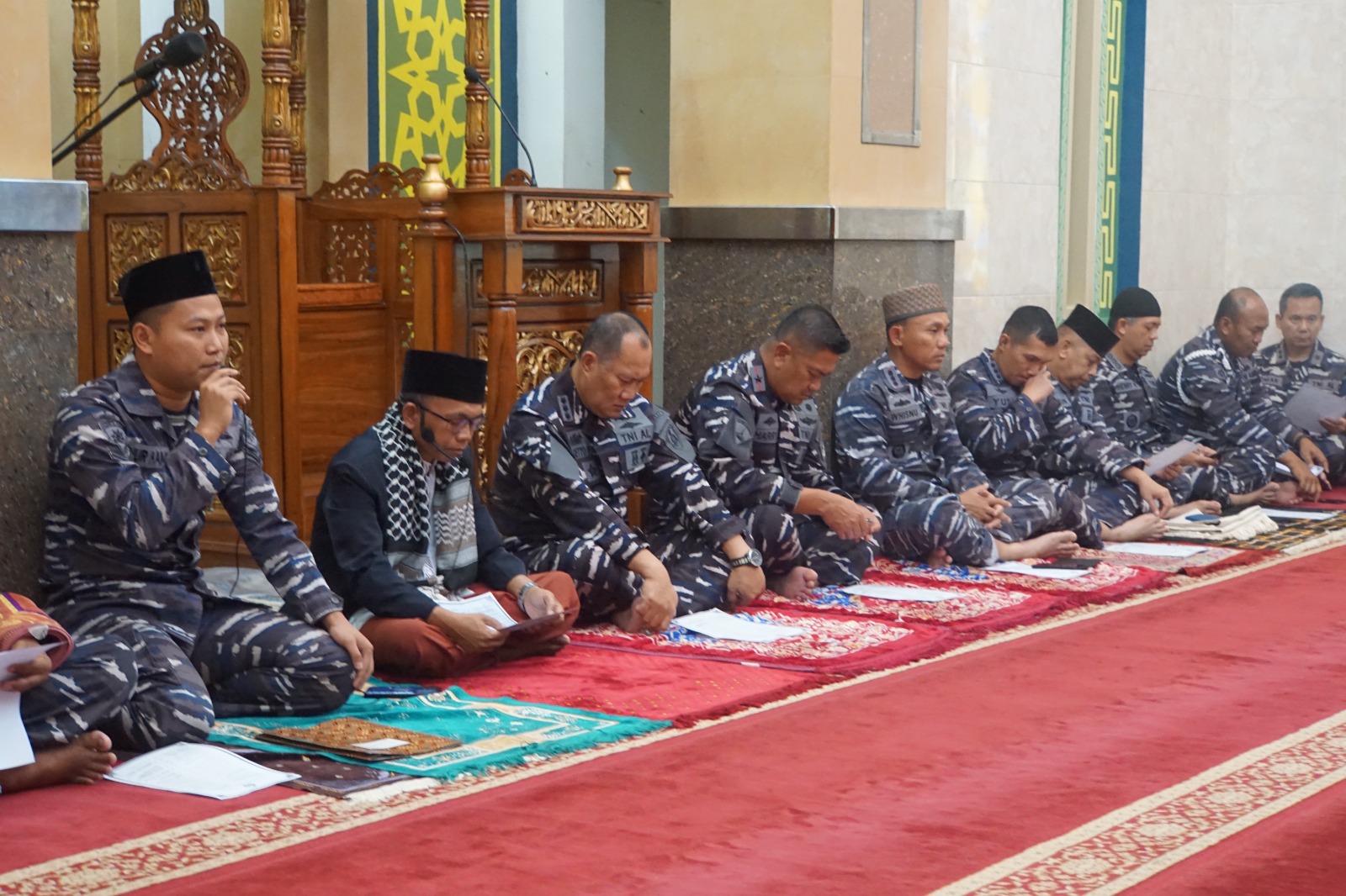 DANLANTAMAL III JAKARTA HADIRI DOA BERSAMA JELANG HUT KE-78 TNI AL TAHUN 2023