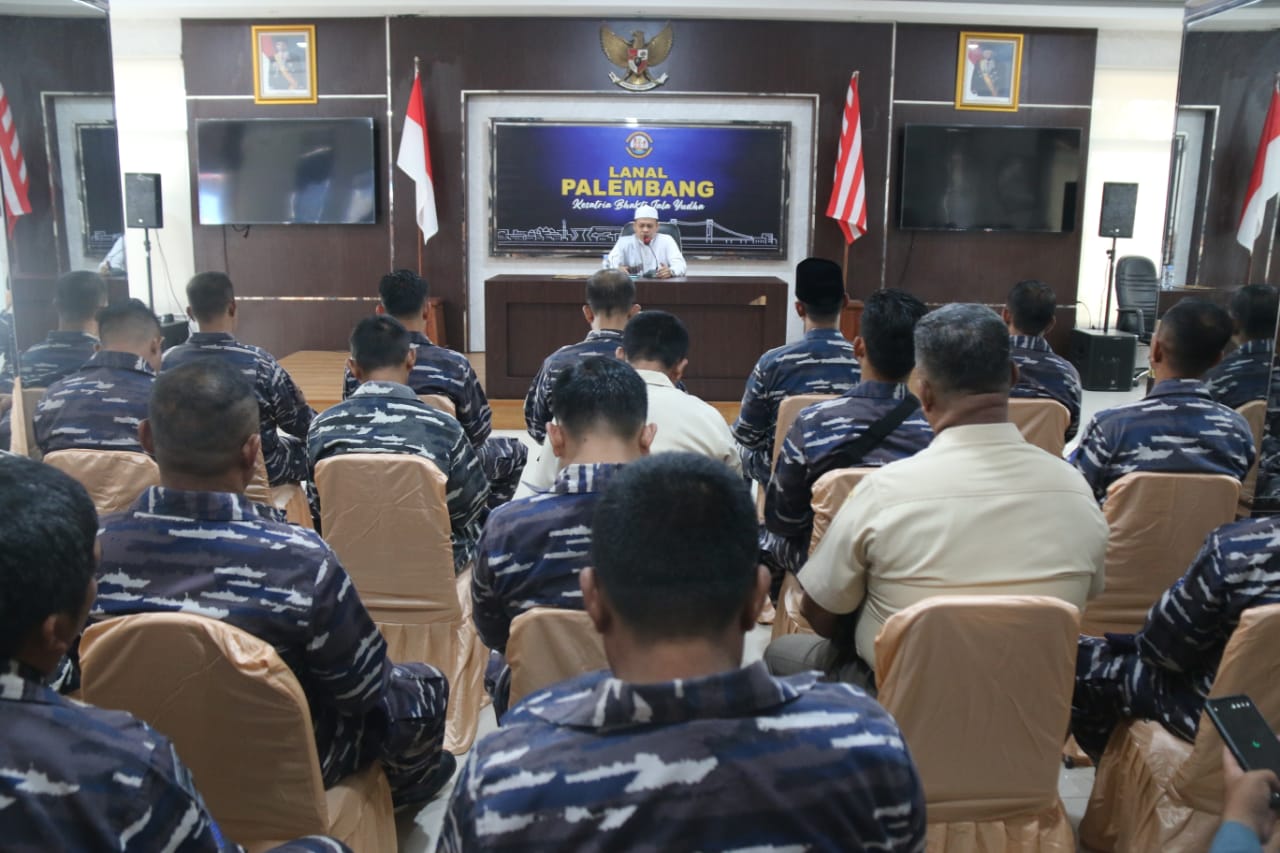 Lanal Palembang Gelar Dzikir dan Doa Bersama Dalam Menyambut HUT Ke-78 TNI AL Tahun 2023