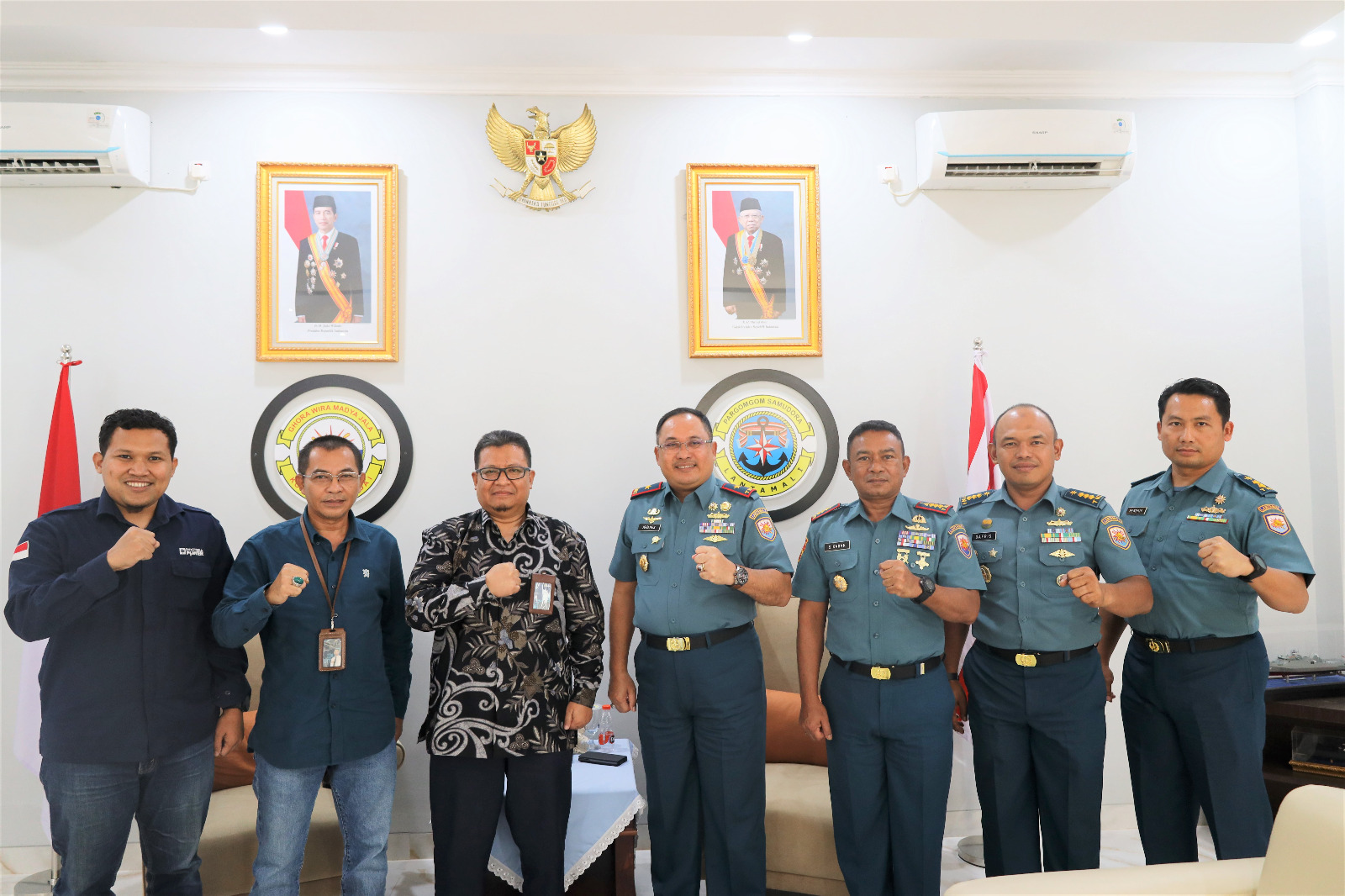 Danlantamal I Terima Audiens Senior Manager PT. PLN Indonesia Power Pangkalan Susu