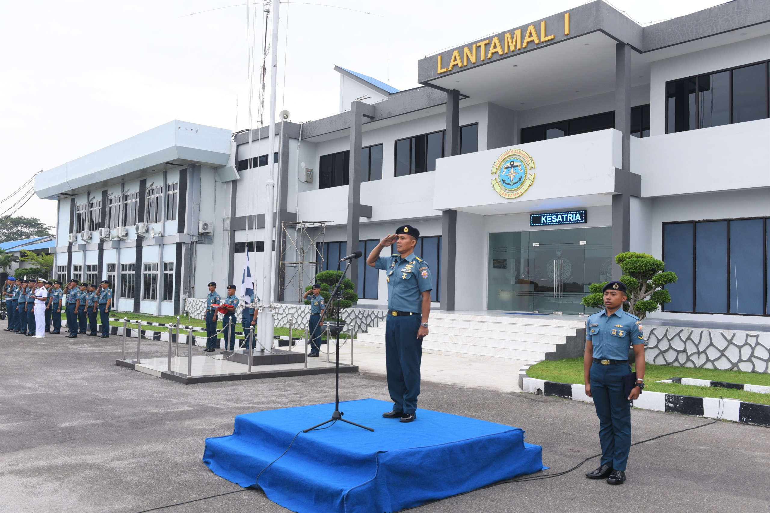 Lantamal I Laksanakan Upacara Bendera 17-an