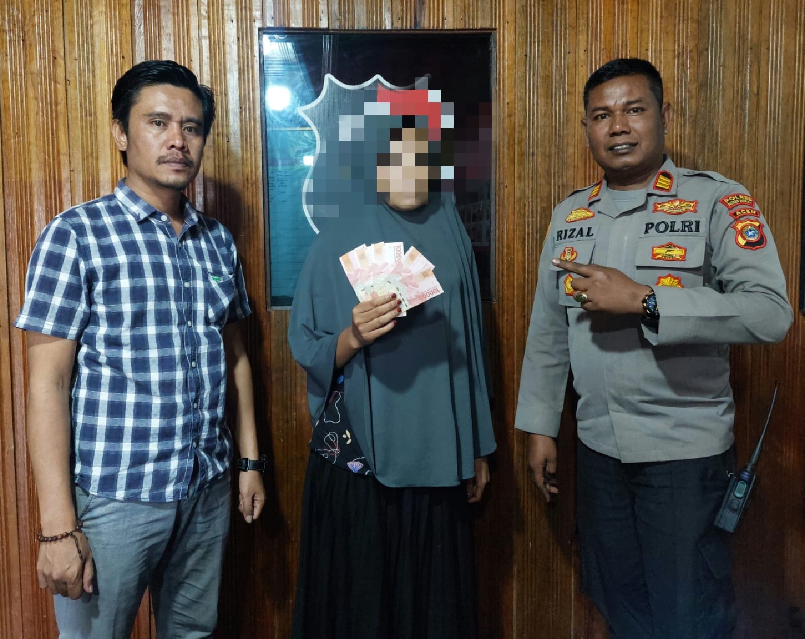 Polsek Bandar Mengamankan Seorang Wanita Diduga Pelaku Pengedar Uang Palsu