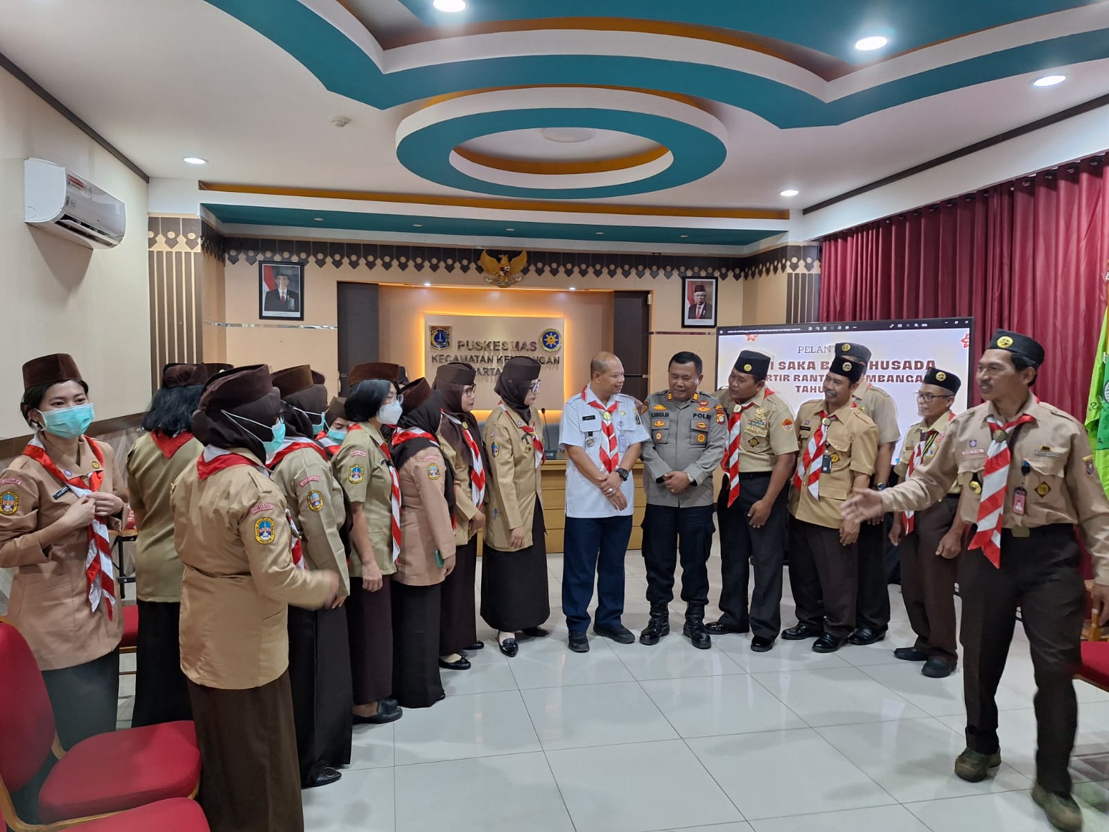 Danramil 07/KB Mayor Kav Dwi Joko Purnomo Hadiri Pelatihan Majelis Pembimbing Saka Bakti Husada