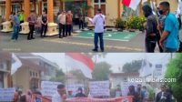 Kantor Pengadilan Negeri Kayuagung Di Demo masyarakat Dan DPD Iwo Indonesia Kabupaten OKI