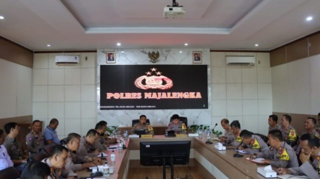 Kapolres Majalengka Memimpin Rapat Persiapan Pengamanan KTT ASEAN di Bandara Kertajati