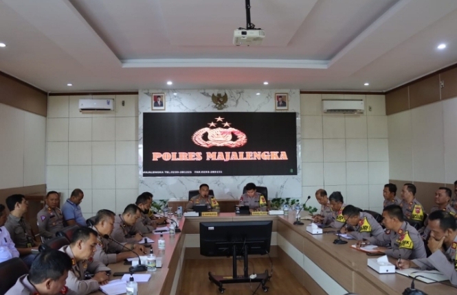 Kapolres Majalengka Memimpin Rapat Persiapan Pengamanan KTT ASEAN di Bandara Kertajati