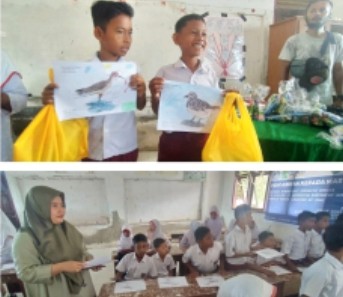 Unsam Langsa Gelar Kampanye Konservasi Burung Migran Di SDN 10 Seunuddon.