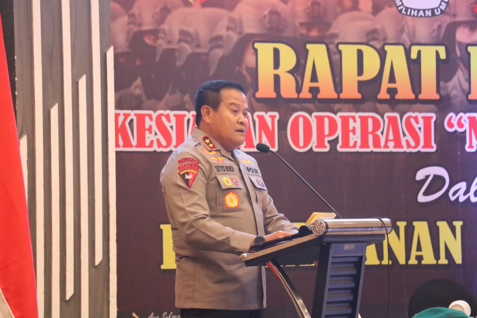 Kapolda Sulsel Pimpin Rakor Lintas Sektoral Operasi Mantap Brata 2023-2024