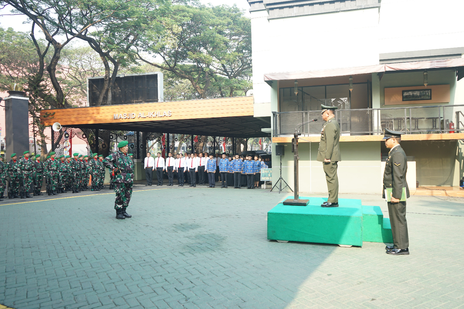 Korem 052/Wijayakrama menggelar Upacara Peringatan HUT ke-78 TNI Tahun 2023