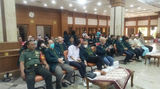 Dandim 0503/JB Diwakili Danramil 07/KB Mayor Kav Dwi Joko Purnomo Hadiri Giat Donor Darah HUT IDI ke 73