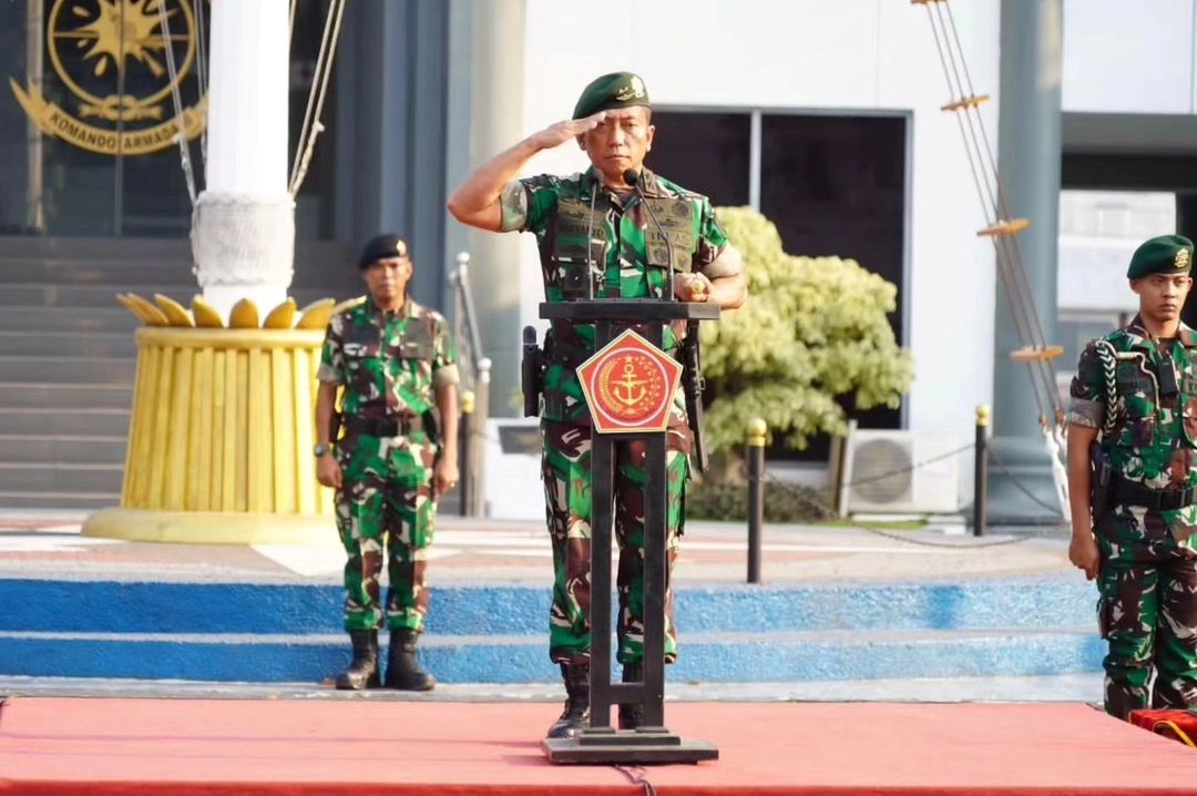 Pangdivif 2 Kostrad Pimpin Upacara Purna Tugas Satgas Pamrahwan Maluku dan Maluku Utara Yonarmed 1 Kostrad TA 2023