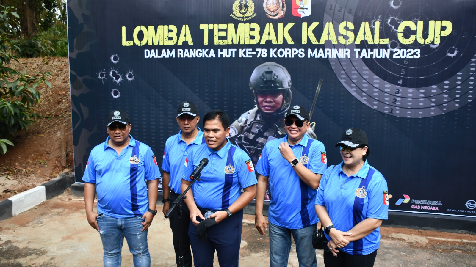 DANLANTAMAL III JAKARTA HADIRI UPACARA PEMBUKAAN LOMBA TEMBAK KASAL CUP TAHUN 2023