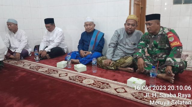 Babinsa Koramil 07/KB Sertu Moh Syawal Hadiri Giat Peringatan Maulid Nabi di Wilayah Binaan