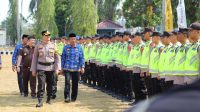 Kawal Pemilu, Polres OKI Gelar Pasukan Operasi Mantap Brata Musi 2023-2024