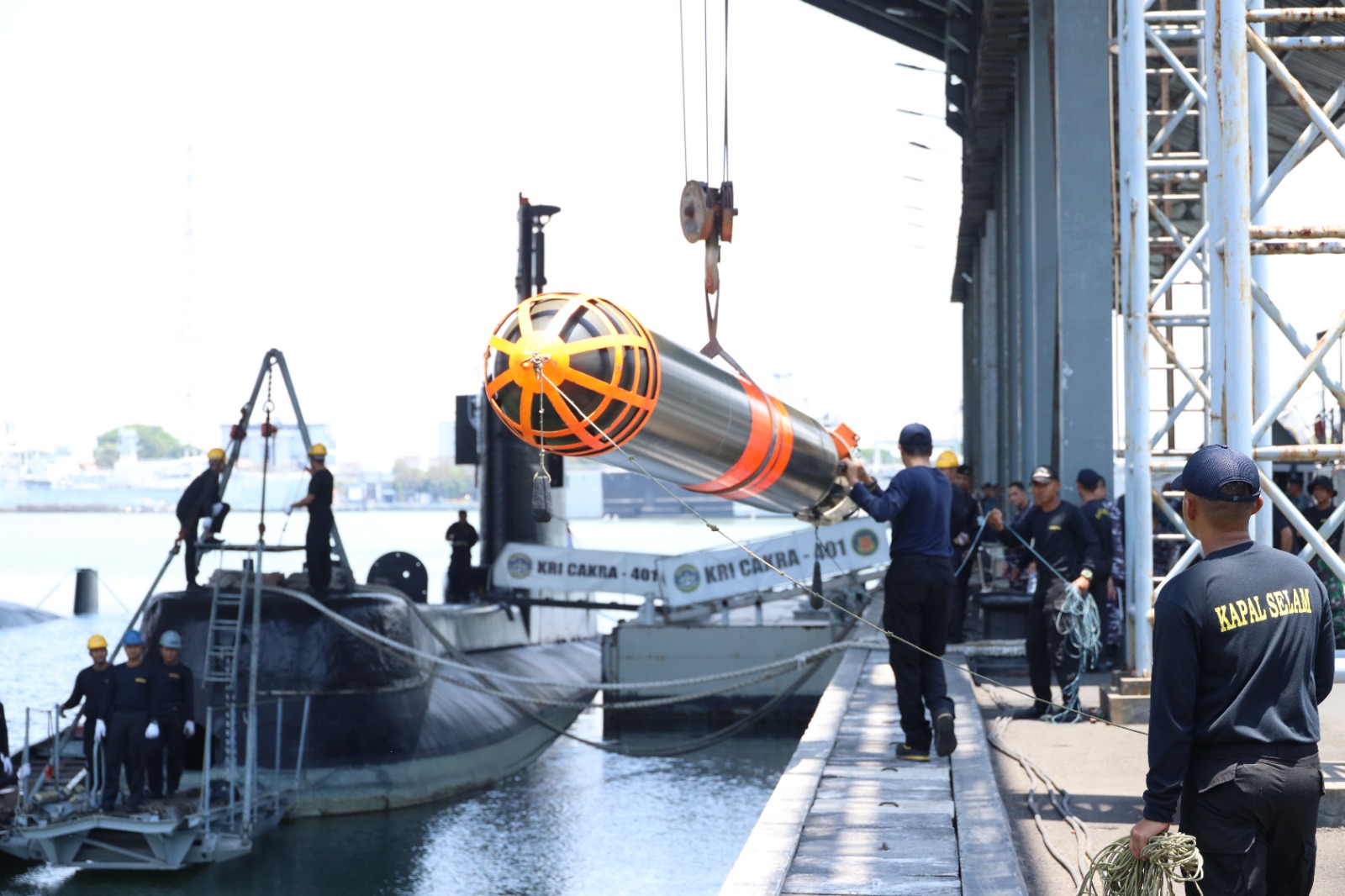 Pangkoarmada RI Meninjau Kesiapan Penembakan Torpedo SUT dan Torpedo Blackshark