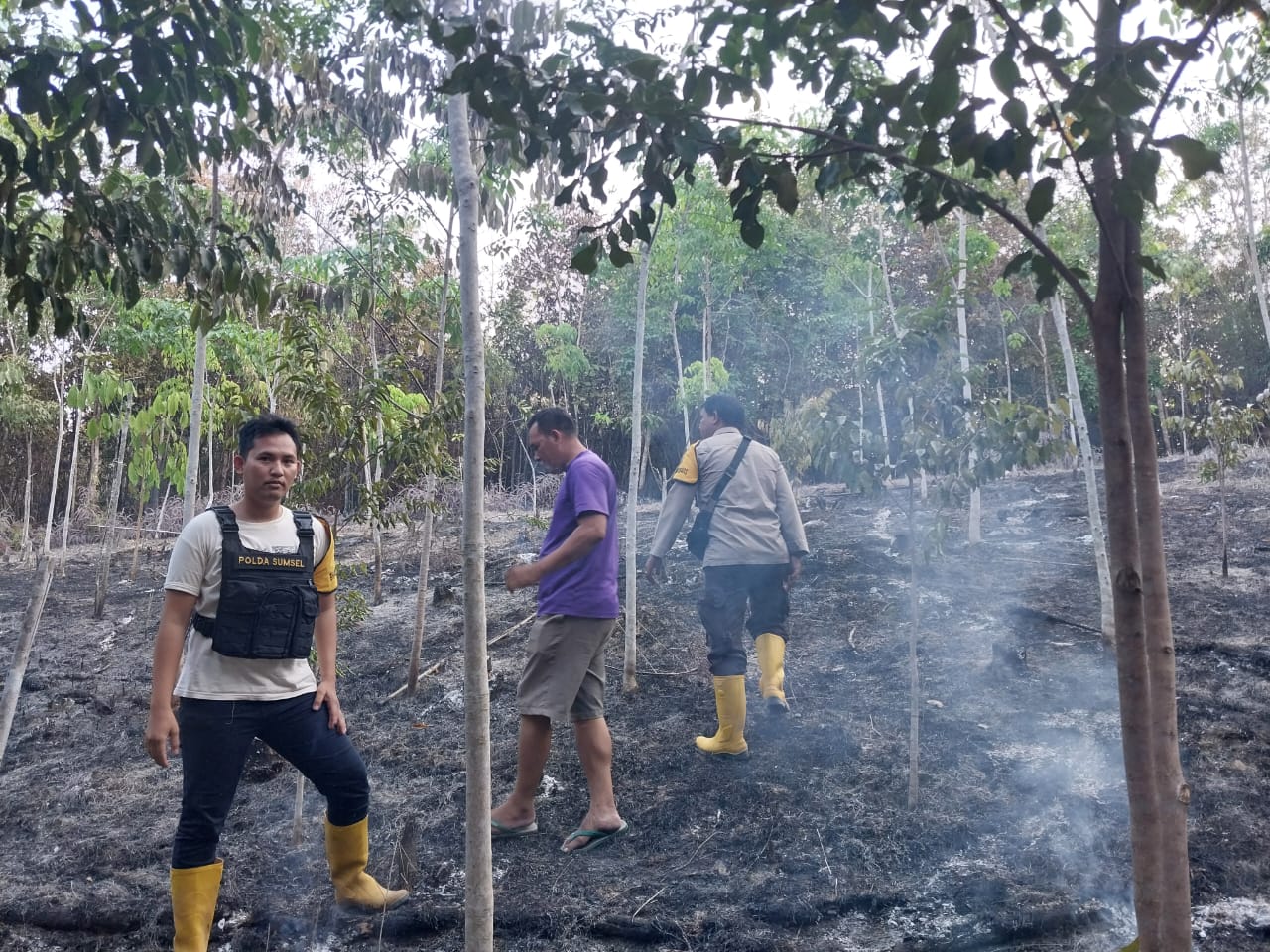 Titik Hotspot Karhutla Kembali Terpantau di Wilhum Polsek Talang Ubi