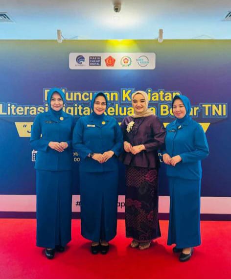 KETUA KORCAB III DJA I HADIRI ACARA PEMBUKAAN LAUNCHING LITERASI DIGITAL BERSAMA KELUARGA BESAR TNI