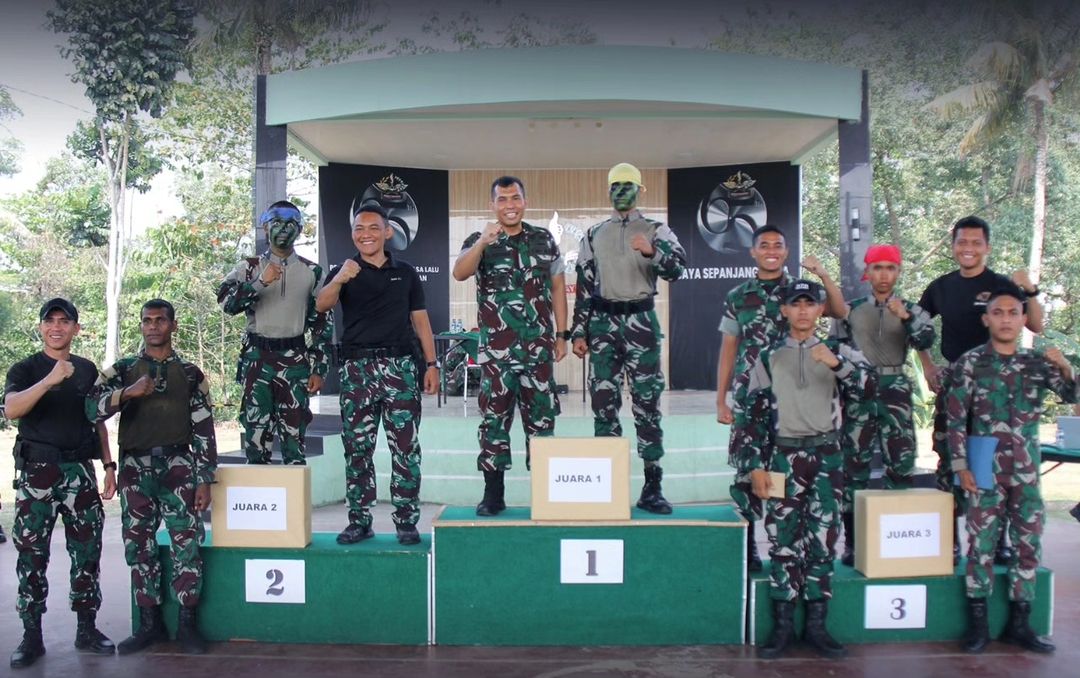 Yonif 328 Kostrad Gelar Lomba Double Stick dan Bela Diri Taktis (BDT) antar Kompi