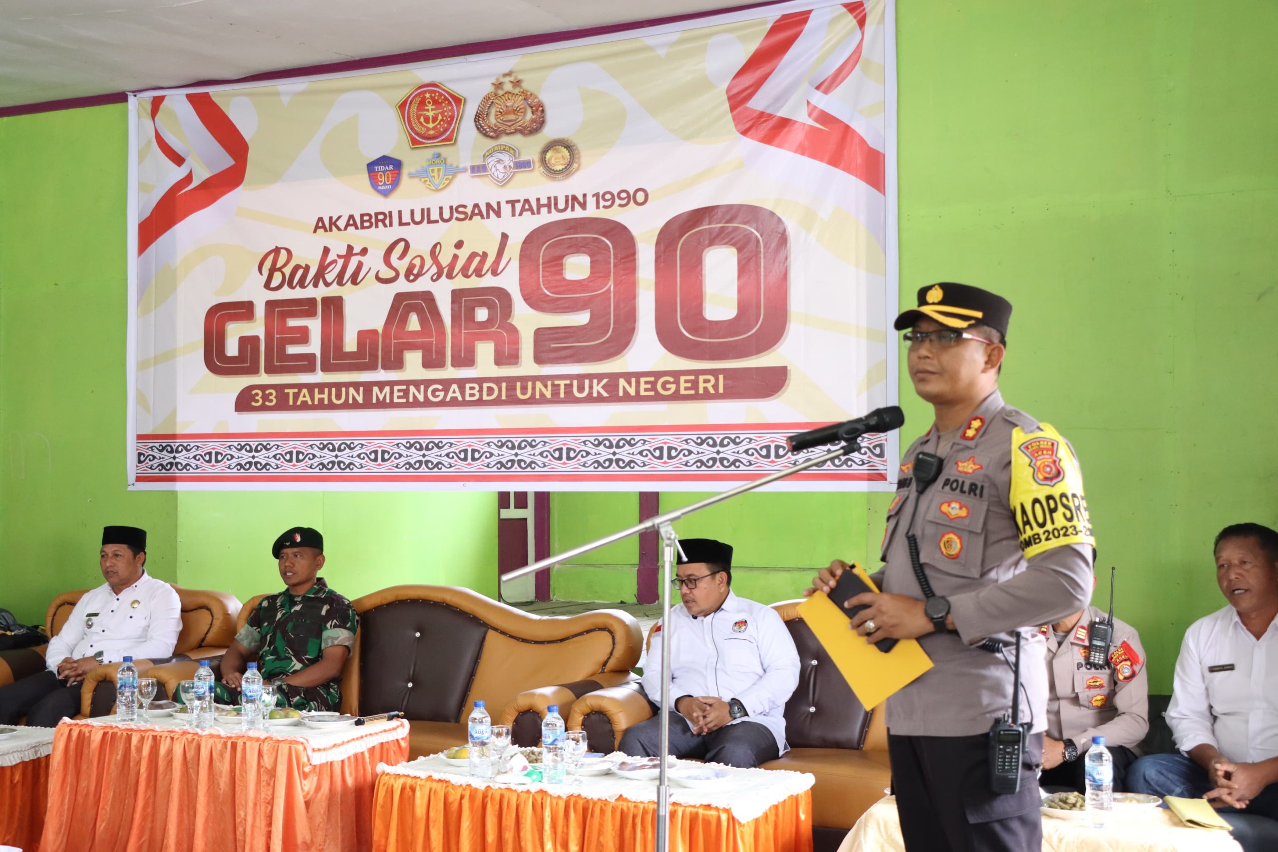 Bantuan Sosial Alumni Akabri TNI Polri Tahun 1990 di Kabupaten Bener Meriah