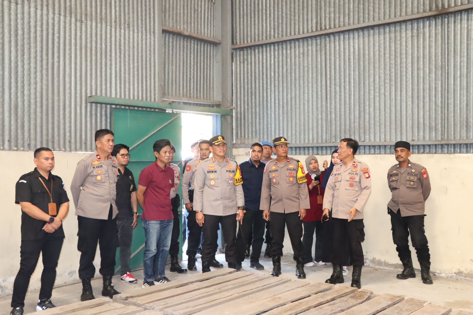 Kapolres Sidrap Cek Gudang Logistik KPU, Pastikan Aman