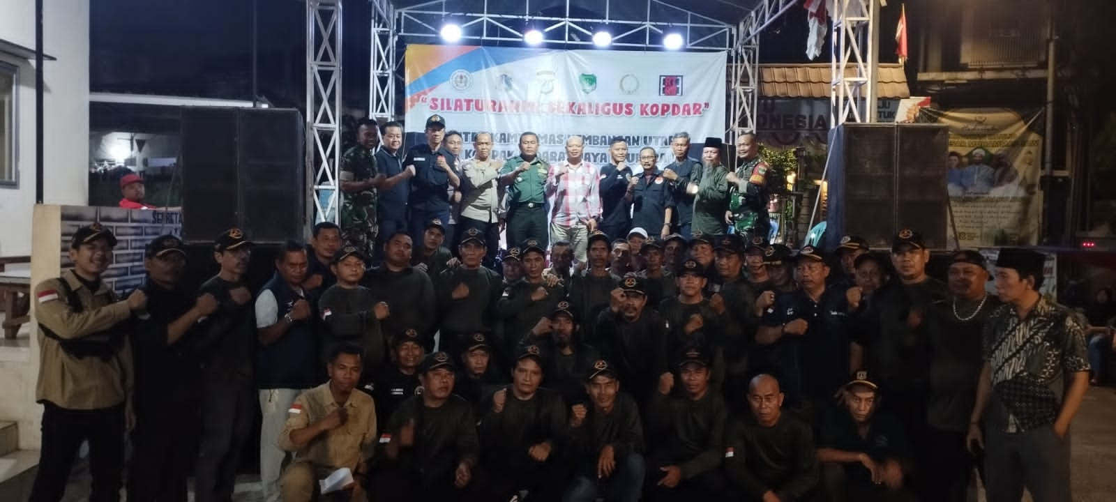 Danramil 07/KB Mayor Kav Dwi Joko Purnomo Hadiri Silaturahmi Kopdar Mitra Kamtibmas di Kel Kembangan Utara