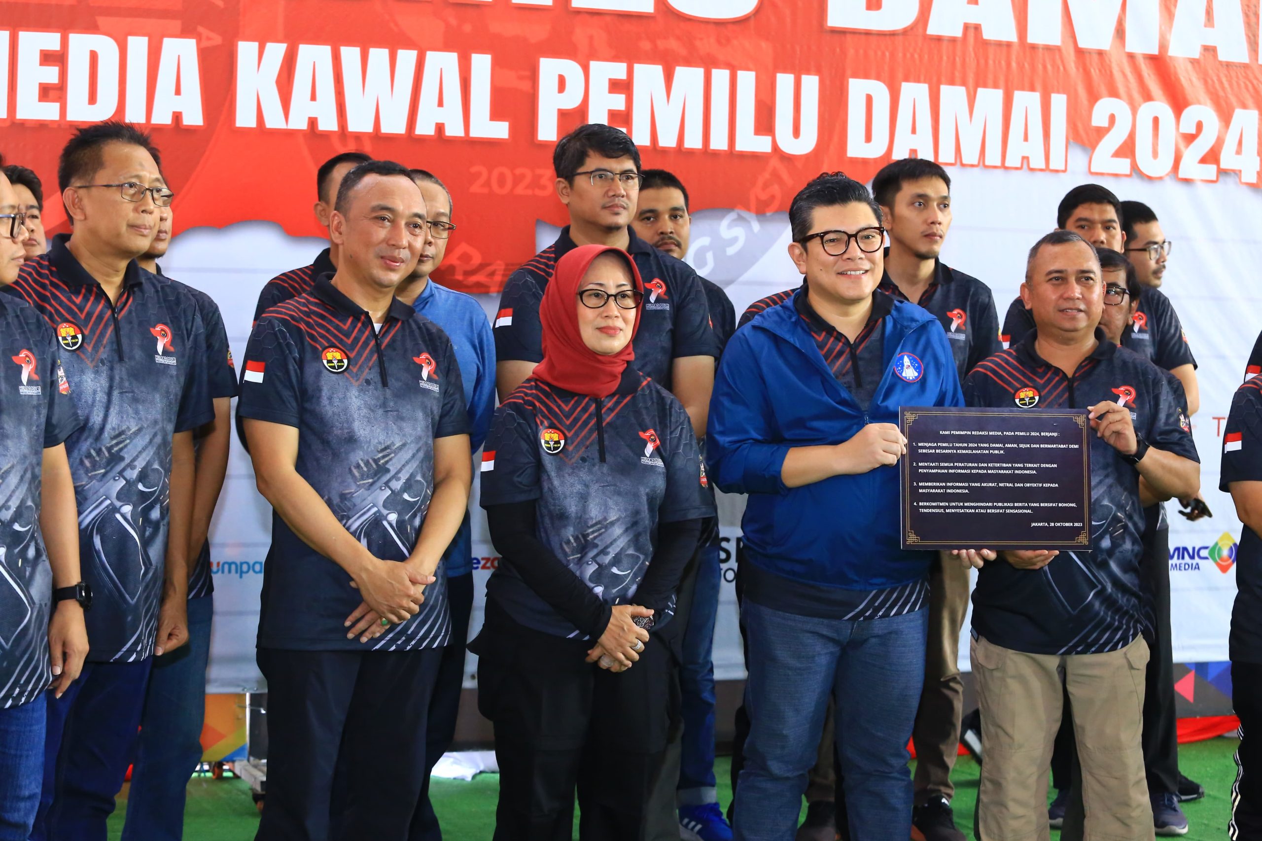 Polri, Dewan Pers, dan Pimpinan Media Deklarasi Pemilu Damai 2024