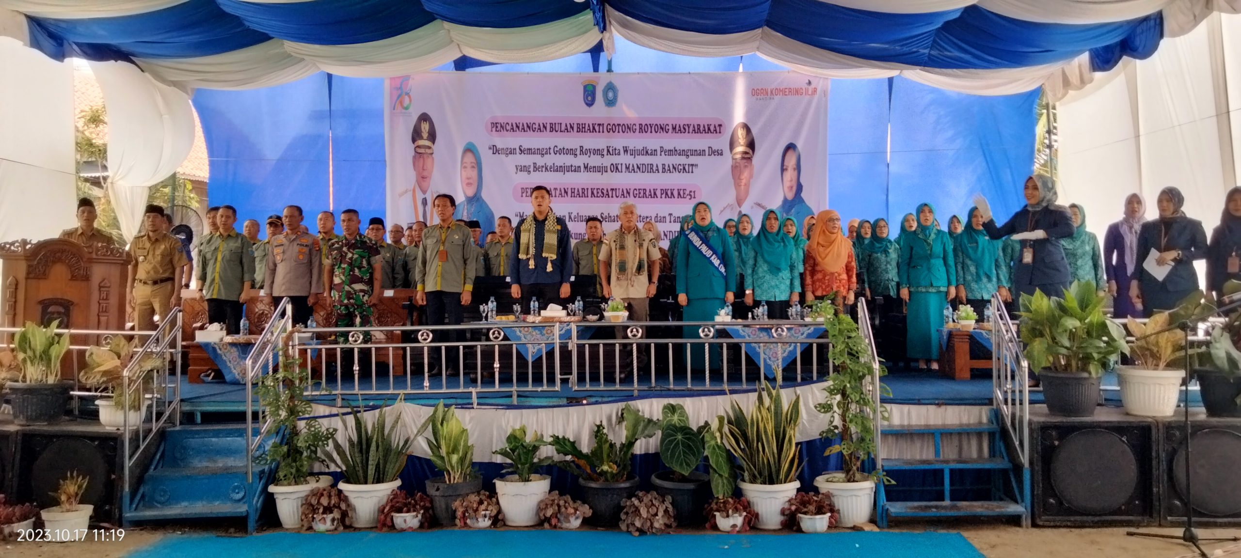 Canangkan BBGRM 2023, Bupati OKI Ajak Pelihara Budaya Gotong Royong