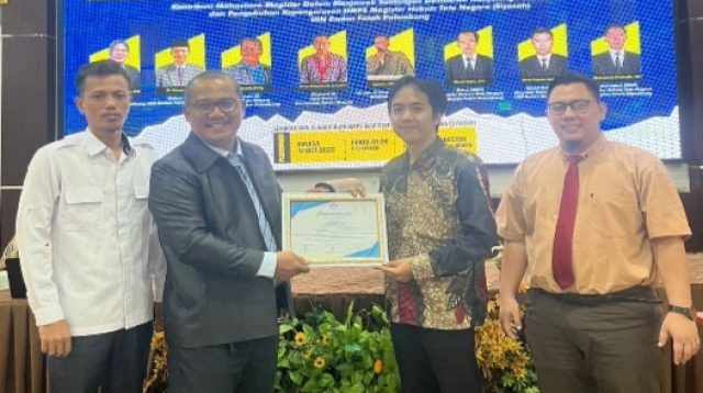 Himpunan Mahasiswa Program Studi (HMPS) Magister Hukum Tata Negara (SIYASAH) UIN Raden Fatah Palembang Adakan Pengukuhan Dan Seminar Bahas Tentang Kontribusi Mahasiswa Pada Pemilu 2024