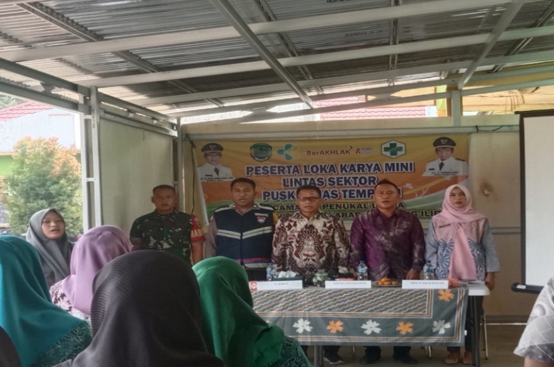 Kapolsek Penukal Utara Hadiri Rapat Loka Karya Mini Lintas Sektor Puskesmas Kecamatan