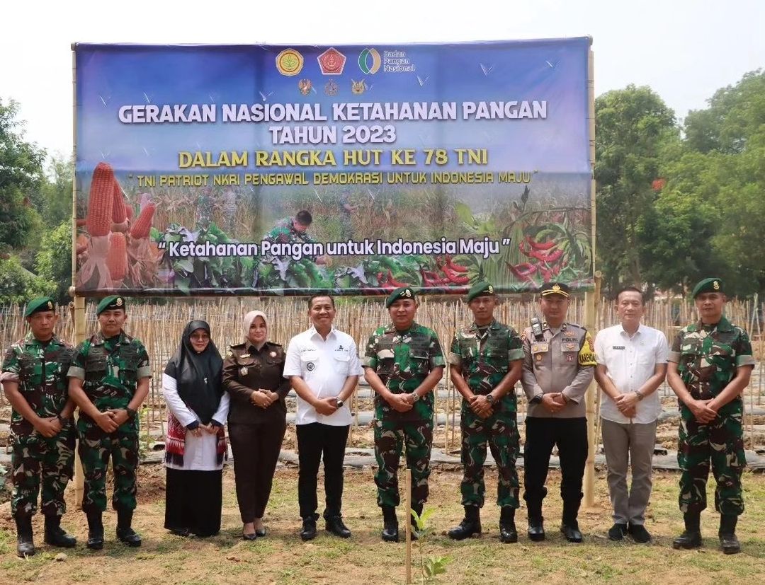 Pangdivif 1 Kostrad Hadiri Gerakan Nasional Ketahanan Pangan 2023 di Yonif 305