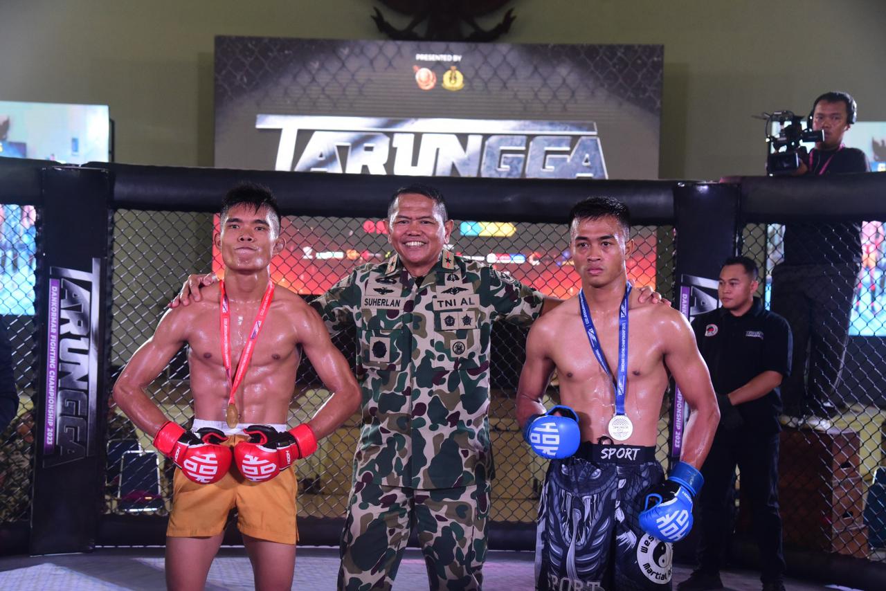 Bentuk Prajurit Tangguh dan Tangkas, TNI AL Gelar MMA Dankormar Fighting Championship