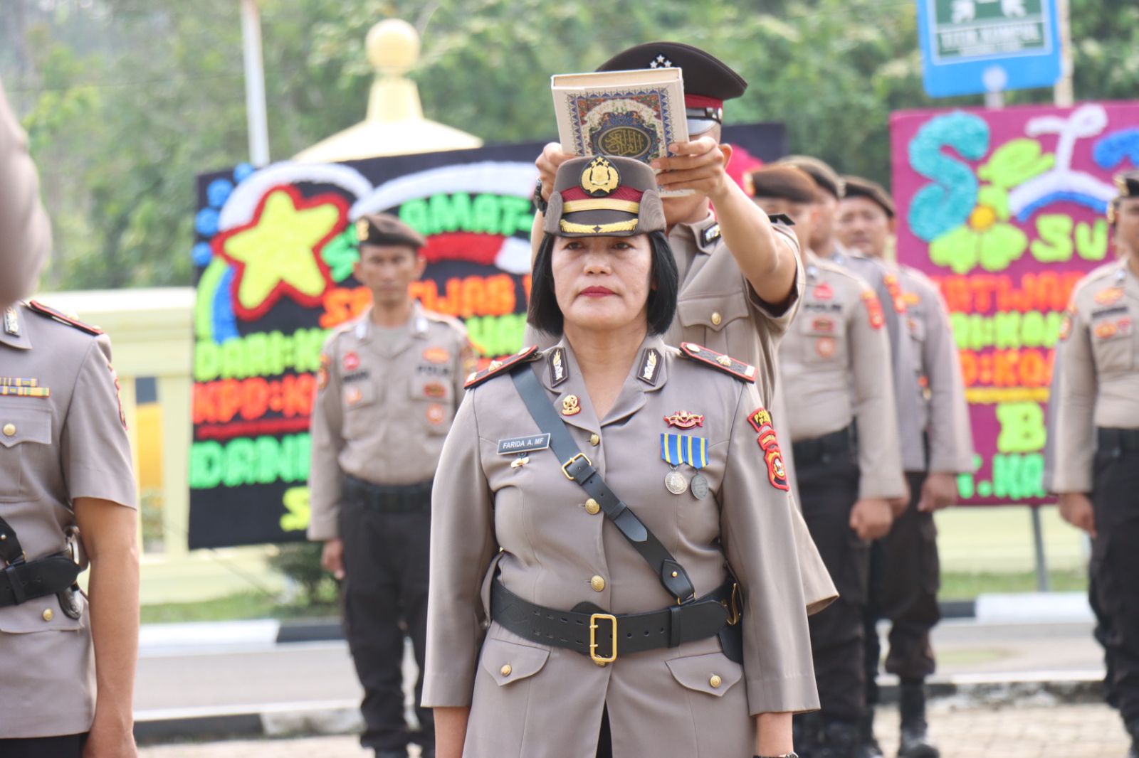 Polres PALI Gelar Upacara Serah Terima Jabatan, Wakapolres Kompol Hardiman, Kompol Parida Farillah