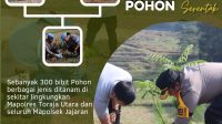 Kapolres Toraja Utara Kembali Pimpin Kegiatan Penanaman Pohon, Wujudkan Penanaman 10 Juta Pohon Oleh Polri