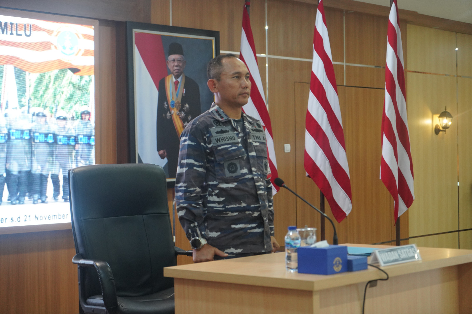 LANTAMAL III JAKARTA LAKSANAKAN TFG LATIHAN PENGAMANAN PEMILU TAHUN 2023