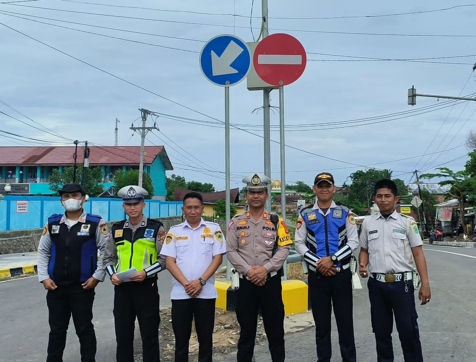 Tingkatkan Pelayanan Berlalulintas Satlantas dan Dishub PALI Survei Jalan Dua Arah